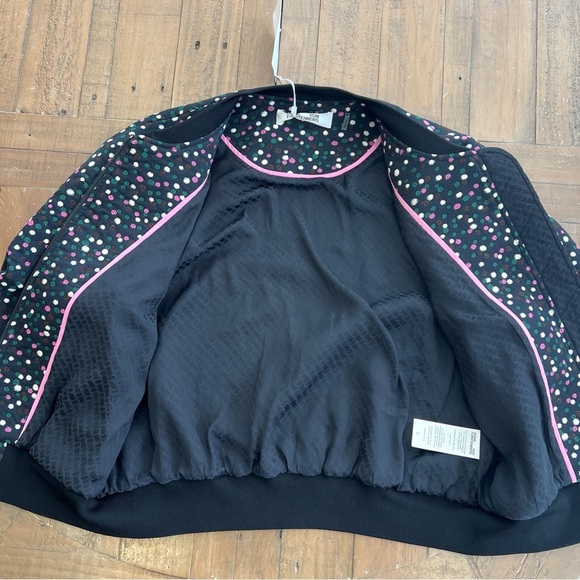 DVF Kara Bomber Jacket And Pencil Skirt Set Women’s 8 Blue Polka Dots NWT - Picture 7 of 16